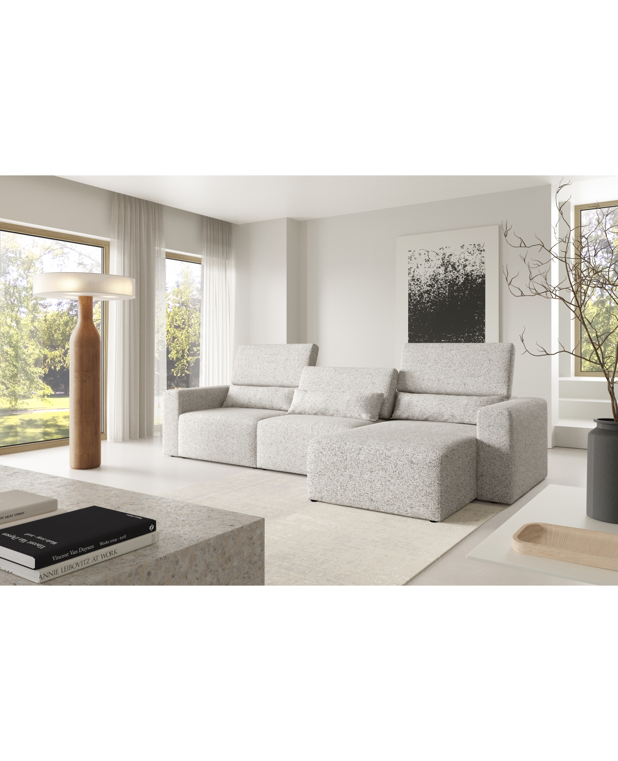 Narożnik Posejdon XL - modułowy, ruchome zagłówki, kolekcja premium - obrazek 3