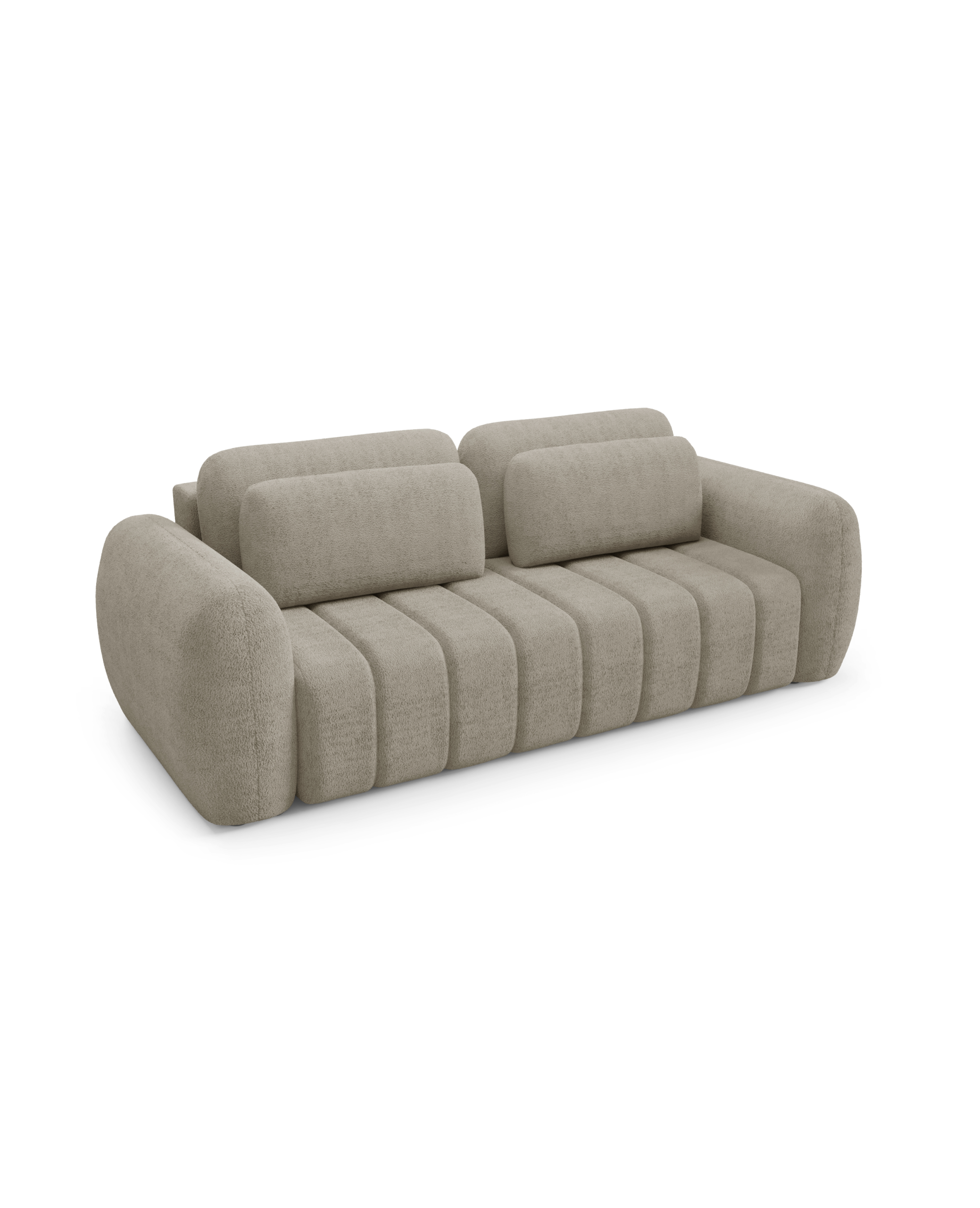 Sofa CONTII Premium - obłe kształty, funkcja spania, pojemnik - obrazek 4