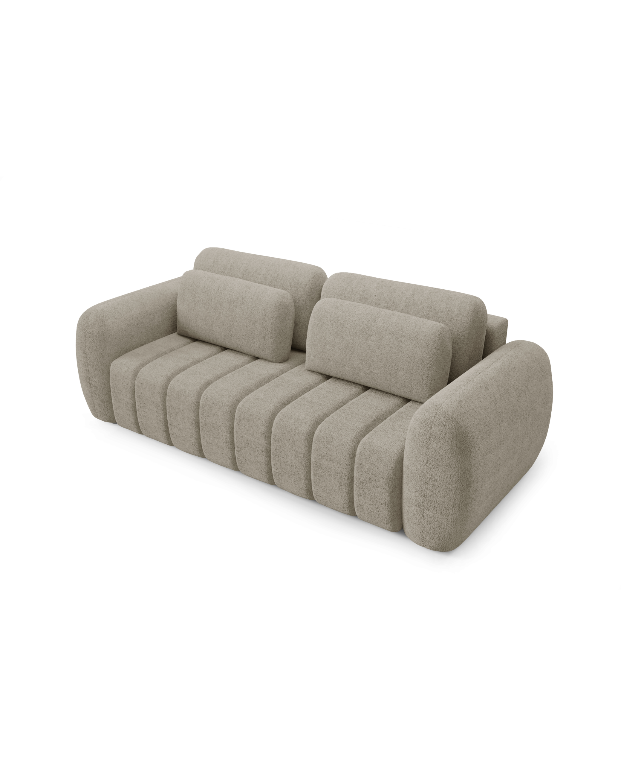 Sofa CONTII Premium - obłe kształty, funkcja spania, pojemnik - obrazek 5