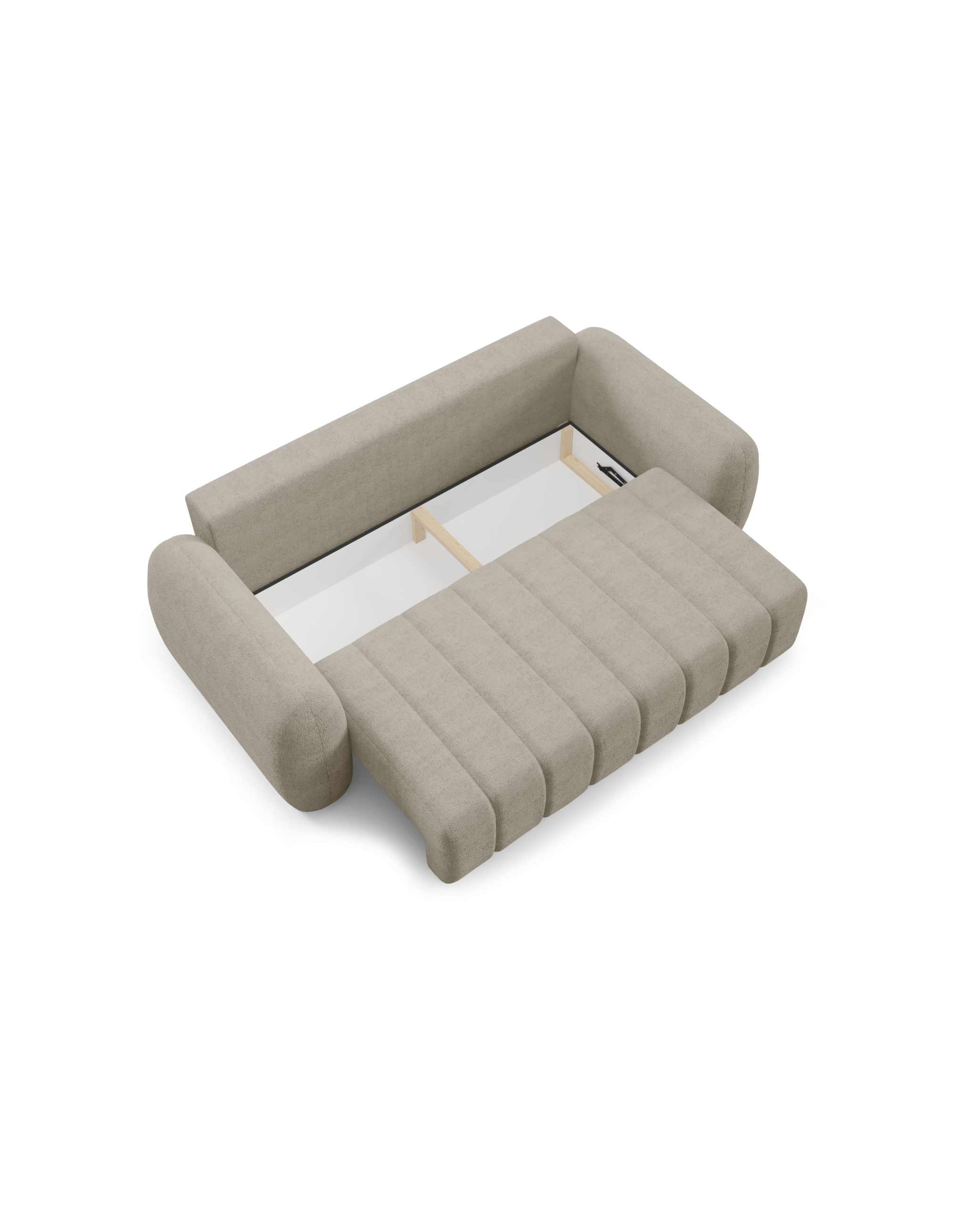 Sofa CONTII Premium - obłe kształty, funkcja spania, pojemnik - obrazek 7