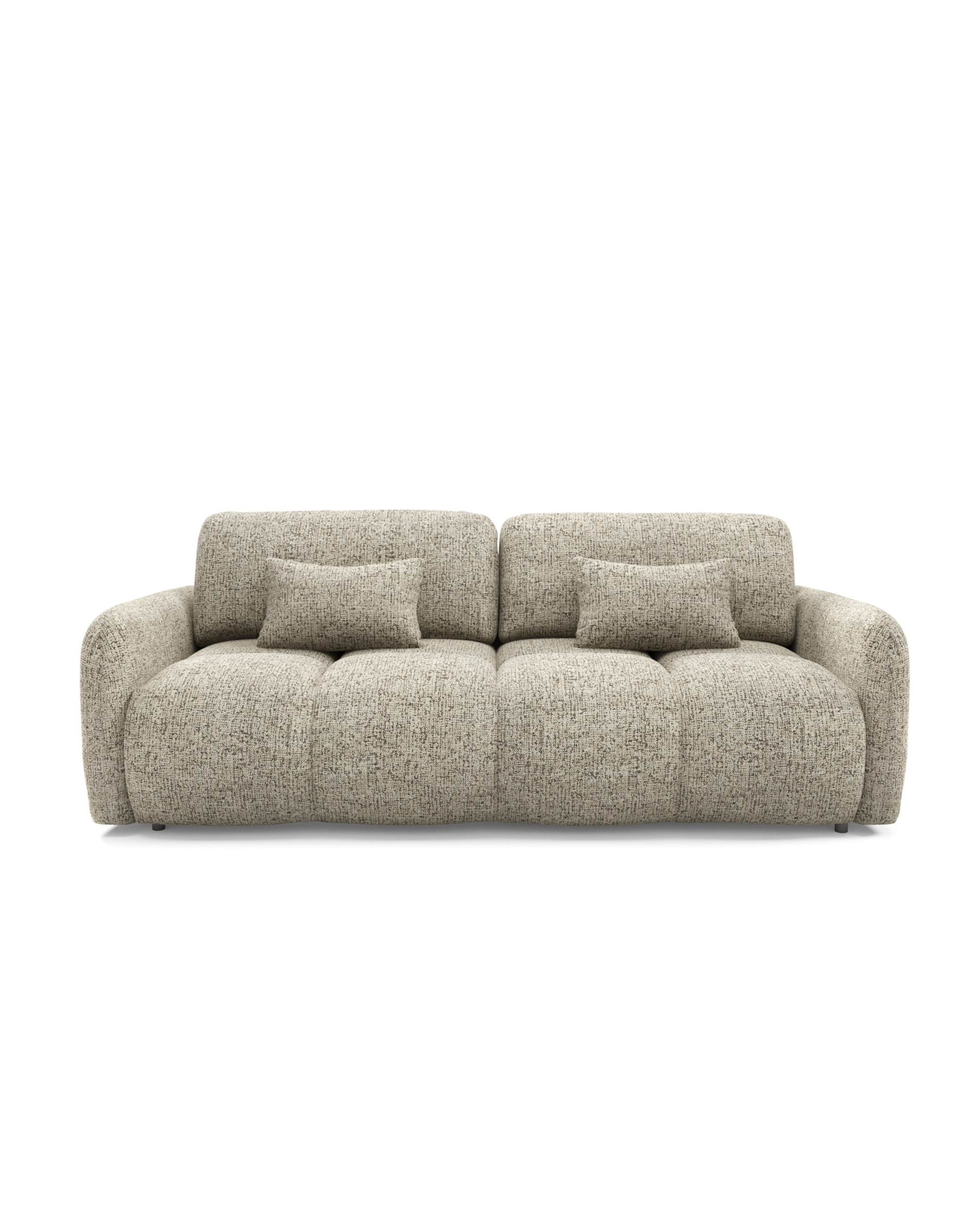 Sofa DORO Premium - głębokie przeszycia, funkcja spania, 236 cm szerokości